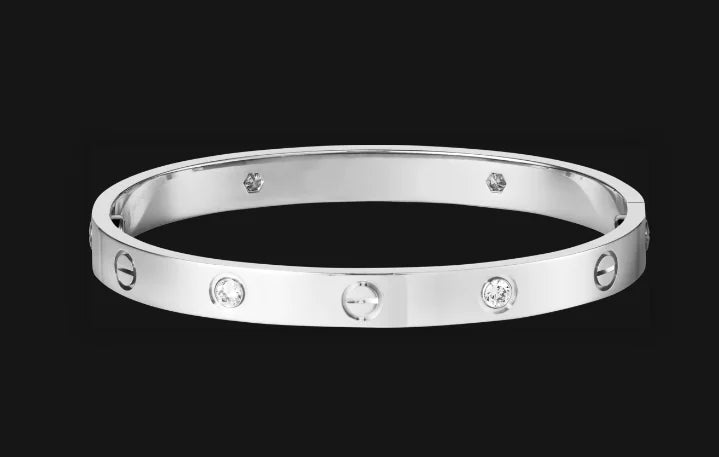Classic Love Bracelet – Titanium Steel with Rose Gold Finish