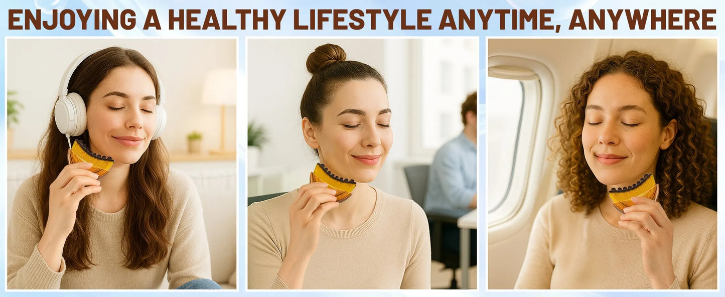 Lymphatic Contour Face Brush, Lymphatic Drainage Massager for Face,Ergonomically Designed to Fit The Skin Precisely and Reli