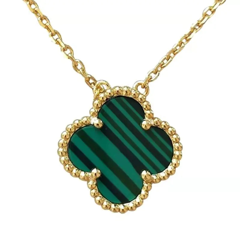 Clover Silver Necklace and Clover Bracelet for Women
