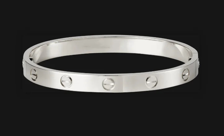 Classic Love Bracelet – Titanium Steel with Rose Gold Finish
