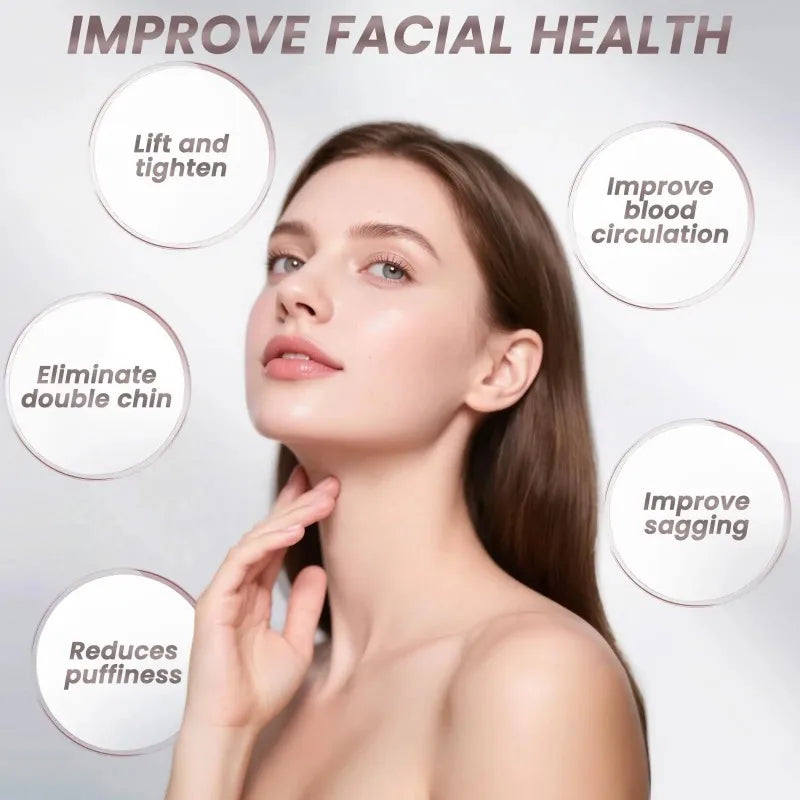 Lymphatic Contour Face Brush, Lymphatic Drainage Massager for Face,Ergonomically Designed to Fit The Skin Precisely and Reli