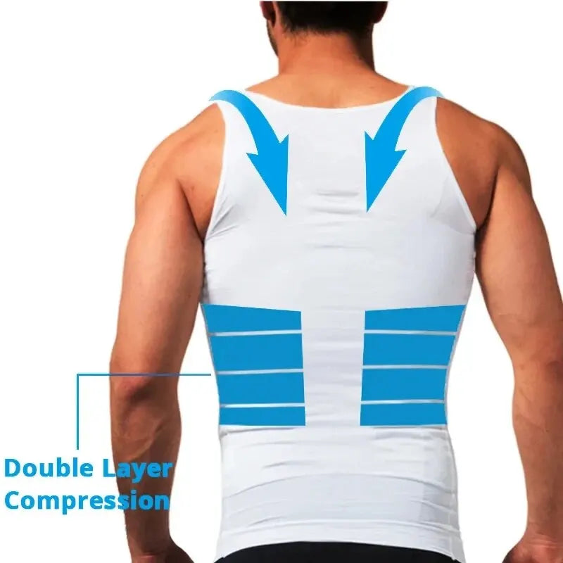 Men Body Shaper Slimming Compression Vest Undershirt Seamless Waist Trainer Shape wear